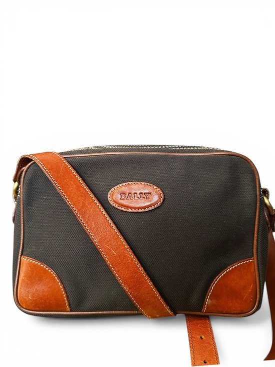 Bally Handbags - Bally Vintage Canvas & Leather Crossbody Bag Late 1970s–Early 1980s